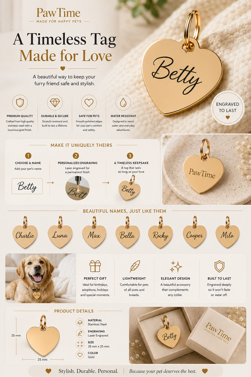 PawTime Engraved ID Tag