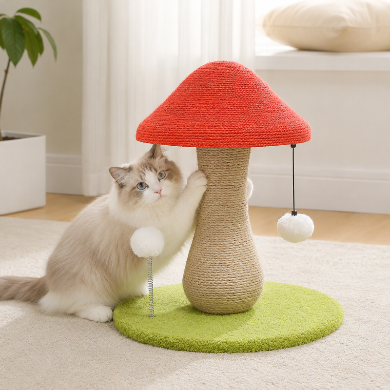 PawTime Mushroom Cat Scratcher