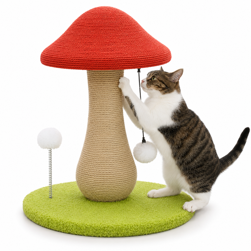 PawTime Mushroom Cat Scratcher