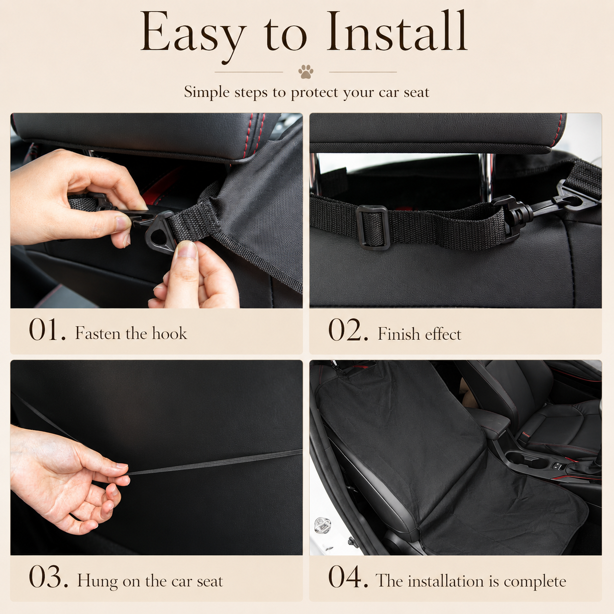 PawTime Car Seat Cover