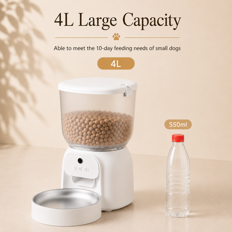 PawTime Smart WiFi Feeder — With Camera