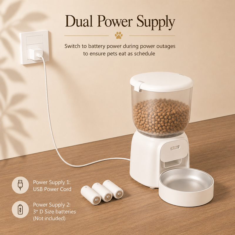 PawTime Smart WiFi Feeder — With Camera