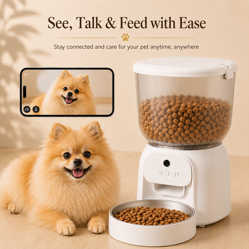 PawTime Smart WiFi Feeder — With Camera